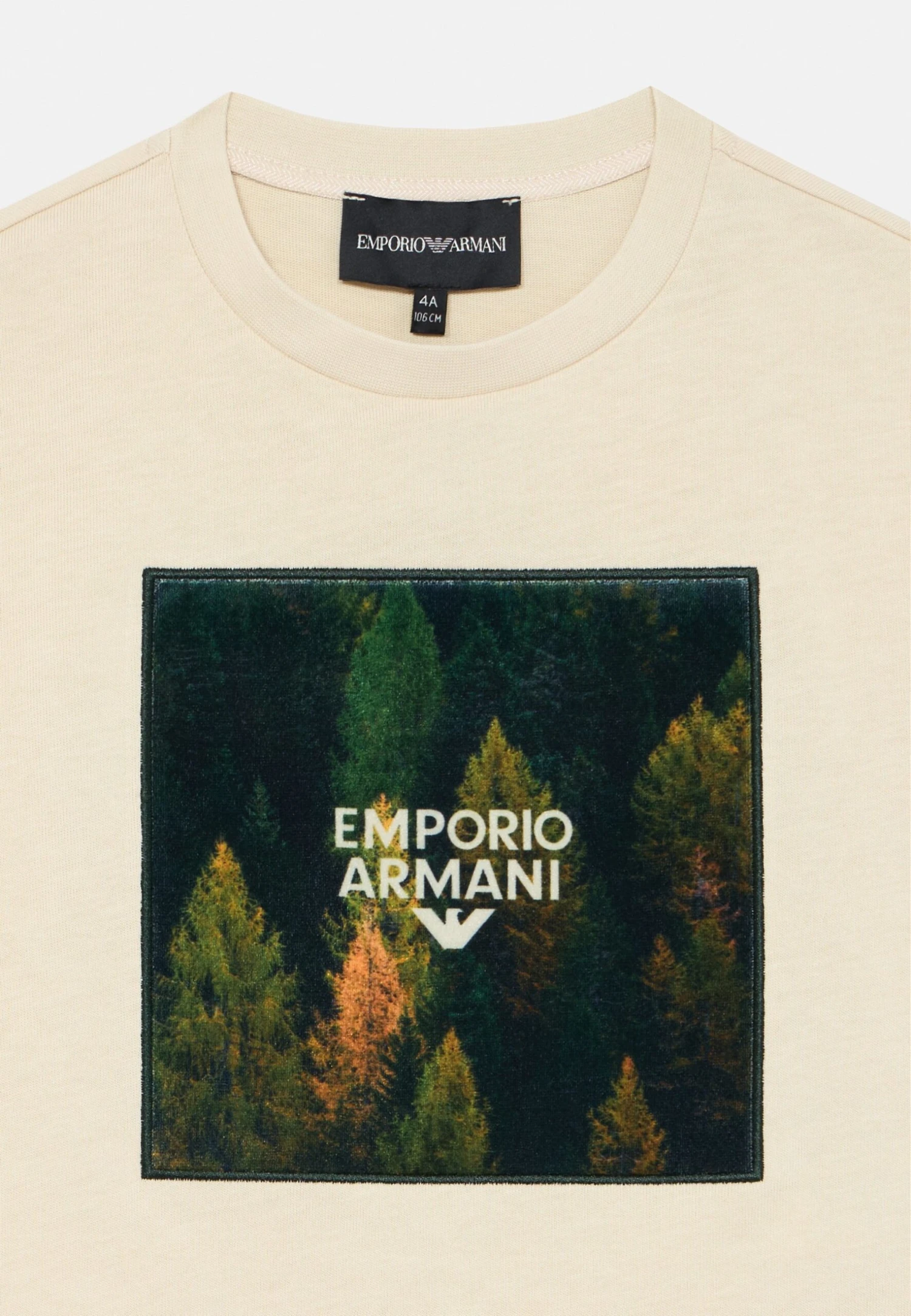 Emporio Armani UNISEX - Print T-shirt - French Oak 5 Emporio Armani UNISEX - Print T-shirt - French Oak - Image 3