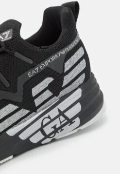 EA7 Emporio Armani Crusher Distance Eagle Unisex - Trainers - Triple Black/Silver -Total Wear Store aa0b1f78304943829ac0271f14ff66f9
