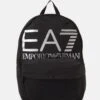 EA7 Emporio Armani Train Logo Series Backpack - Rucksack - Black/Silver Logo