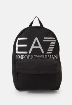 EA7 Emporio Armani Train Logo Series Backpack - Rucksack - Black/Silver Logo