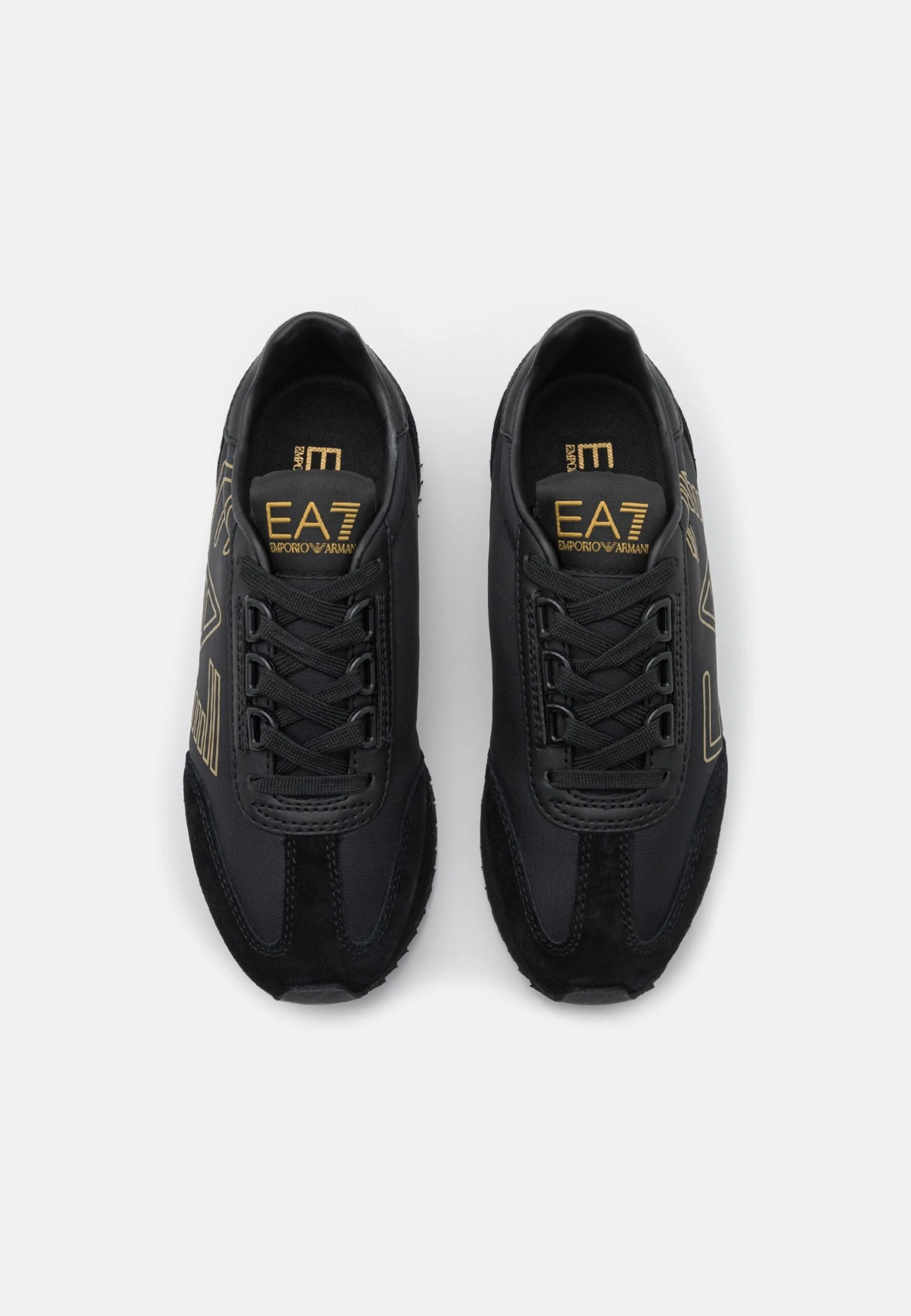 EA7 Emporio Armani Vintage Unisex - Trainers - Triple Black/Gold 6 EA7 Emporio Armani Vintage Unisex - Trainers - Triple Black/Gold - Image 4
