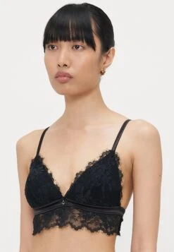Emporio Armani PADDED TRIANGLE BRA - Triangle Bra - Black -Total Wear Store abede719fa55435f916917dfafb82430