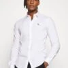 Emporio Armani Exclusive Contrast Logo - Shirt - Whiite -Total Wear Store ae0c362020a2444fa8f38ce1618e51d2
