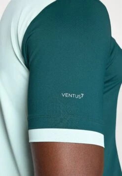 EA7 Emporio Armani TENNIS PRO TEE COLORBLOCK - Sports T-shirt - Blue Surf -Total Wear Store ae225d5540664a4896151c2625a78f12