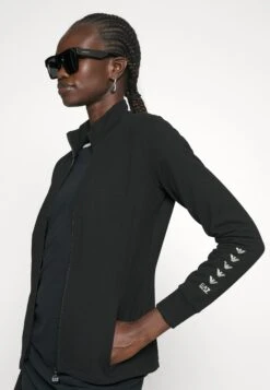 EA7 Emporio Armani Zip-Up Sweatshirt - Black/Light Gold