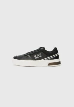 EA7 Emporio Armani PREMIUM COURT UNISEX - Trainers - Triple Black/gold-coloured -Total Wear Store af25261634df4ab4bc9513a0e05005ff 1