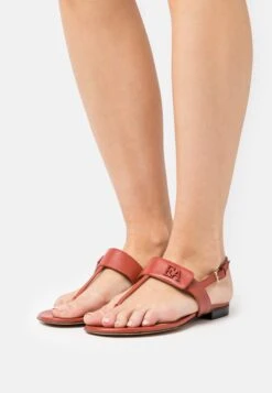 Emporio Armani T-Bar Sandals - Brick