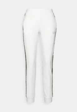 EA7 Emporio Armani Trouser - Tracksuit Bottoms - White/Gold-Coloured -Total Wear Store af2cdbcd396146a589cf7d04d3be218f