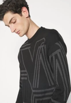 Emporio Armani Jumper - Black -Total Wear Store af5e8cea84e74fc09cf5933775fbdce4