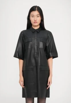 Emporio Armani DRESS - Shirt Dress - Black Beauty