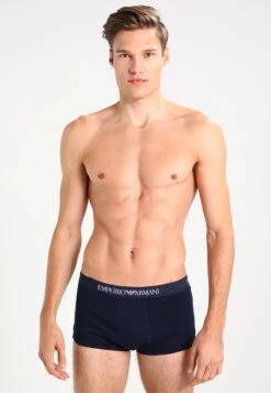 Emporio Armani Trunk 3 Pack - Pants - White/Heather Gray/Navy Blue -Total Wear Store aff10025bd0649cf8de7486b86b63d98