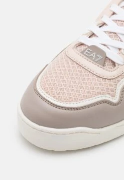 EA7 Emporio Armani New Basket Unisex - High-Top Trainers - Whisper Pink/Atmosphere/White -Total Wear Store b10e1754e60b4b96828b961f0e983b60