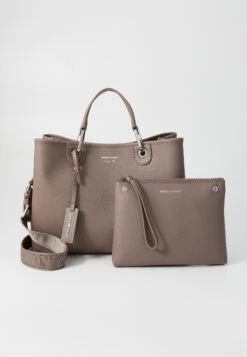 Emporio Armani BAG SET - Tote Bag - Taupe/taupe -Total Wear Store b11eb4bb65434c64893bc2e6e8202bf0