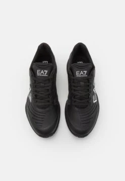 EA7 Emporio Armani Tech Clay - Clay Court Tennis Shoes - Triple Black/White -Total Wear Store b17b6a7015564175aaf6651cdcbcb15d