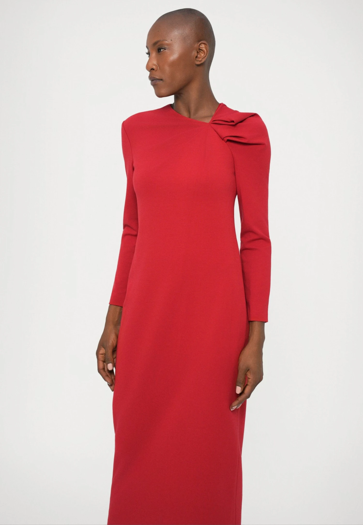 Emporio Armani DRESS - Jersey Dress - Diamond Red 7 Emporio Armani DRESS - Jersey Dress - Diamond Red - Image 5