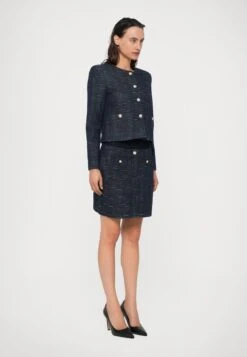 Emporio Armani SKIRT - Mini Skirt - Mottled Dark Blue -Total Wear Store b21ed2287127474db516136cc7b17cb6