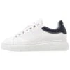 Emporio Armani Trainers - Optical White/Navy -Total Wear Store b23f923901f04ec19a7cd77fe4ea9680