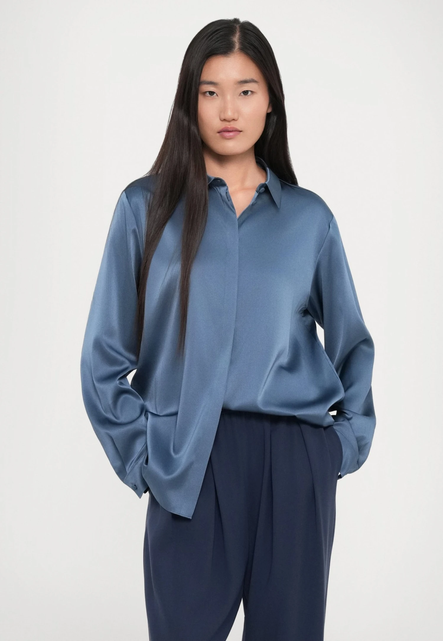 Emporio Armani SHIRT - Button-down Blouse - China Blue 7 Emporio Armani SHIRT - Button-down Blouse - China Blue - Image 5