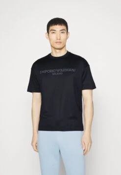 Emporio Armani Print T-Shirt - Dark Blue