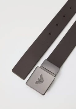 Emporio Armani PLATE BELT - Belt - Cacao/nero -Total Wear Store b33faa6d5ace4ab6bd5515624e20277c