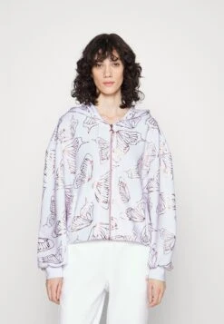 EA7 Emporio Armani Zip-Up Sweatshirt - White/Gold