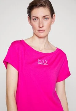 EA7 Emporio Armani Jersey Dress - Pink Yarrow -Total Wear Store b45335b923d44988954efa11aaf2f7db