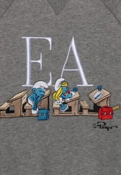 Emporio Armani Unisex - Sweatshirt - Grigio Melange -Total Wear Store b52fc8994b3345119cf0c0f998391400