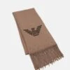 Emporio Armani Unisex - Scarf - Tortora -Total Wear Store b54a7115b82c489b936adee96d2deb6e