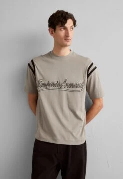 Emporio Armani Print T-Shirt - Greige