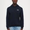 EA7 Emporio Armani TRAIN LOGO SERIES HOODIE EXTENDED - Hoodie - Armani Blue/white -Total Wear Store b55f63b7f1304452989aba539e478cfe