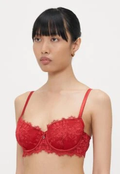 Emporio Armani PADDED BRA - Balconette Bra - Lacquer Red -Total Wear Store b5812a12cbb346d8b06cfec0fd990b19