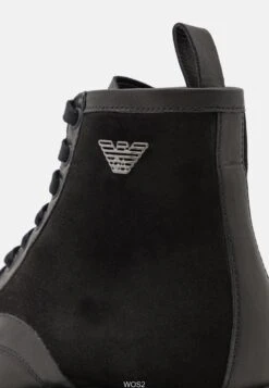 Emporio Armani Bootie - Lace-Up Ankle Boots - Nero -Total Wear Store b5a66fcb7bcf4a2f804b2ce28f43cba8