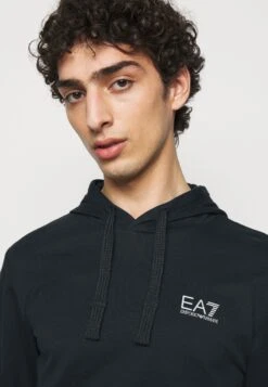 EA7 Emporio Armani Hoodie - Dark Blue/Silver -Total Wear Store b61eff8538f64b01922bbb388033ec91