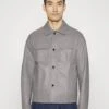 Emporio Armani Blouson Jacket - Leather Jacket - Grigio 1 Emporio Armani Blouson Jacket - Leather Jacket - Grigio -Total Wear Store b6b849ddc9cf4affb7c8a0111d9637cc