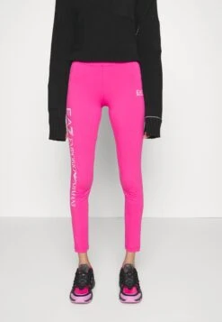 EA7 Emporio Armani Leggings - Trousers - Pink/White -Total Wear Store b6c8efff2dd04ba39b2dc83e43aa6849