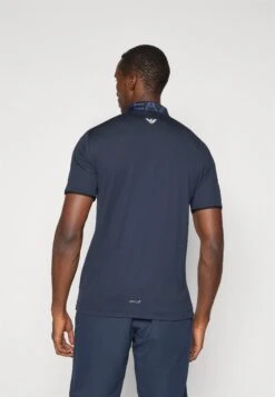 EA7 Emporio Armani GOLF PRO COLLAR - Polo Shirt - Blue -Total Wear Store b702359fa26940bf8bd5681bd5e68408