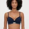 Emporio Armani REGGISENO IMBOTTITO PADDED TRIANGLE BRA - Triangle Bra - Marine -Total Wear Store b71f7267d8b34ed0b05c83d5e0a95b06