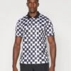 EA7 Emporio Armani GOLF PRO GRAPHIC - Polo Shirt - Fancy Black/white