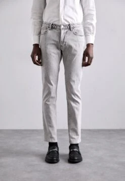 Emporio Armani 5 POCKETS PANT - Slim Fit Jeans - Light Grey Denim