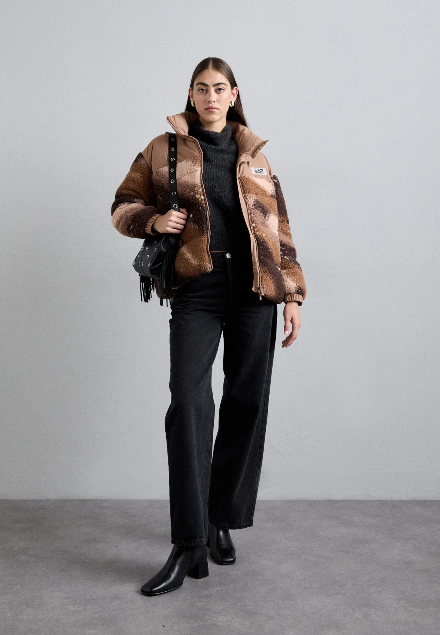 EA7 Emporio Armani BLOUSON JACKET - Winter Jacket - Fancy Brownie Stellar 4 EA7 Emporio Armani BLOUSON JACKET - Winter Jacket - Fancy Brownie Stellar - Image 2