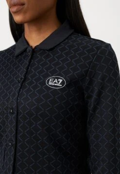 EA7 Emporio Armani TRAIN GOLF CLUB - Zip-up Sweatshirt - Fancy Black/blue -Total Wear Store b97e8693233a41c48007d646c5eb4b76