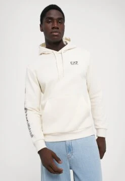 EA7 Emporio Armani TRAIN LOGO SERIES HOODIE EXTENDED - Hoodie - Vanilla Ice -Total Wear Store b99595a5056640c1be3f48c837ece5a3