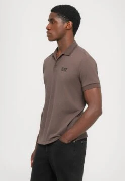EA7 Emporio Armani TRAIN CORE - Polo Shirt - Chocolate Brown -Total Wear Store ba96dadcf54a428b9cbb9567b4b087c0