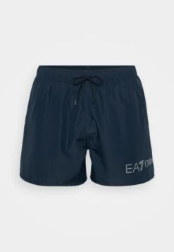 EA7 Emporio Armani BEACHWEAR - Swimming Shorts - White/silver -Total Wear Store bac16a120ec540b289d6f1ad68942efc