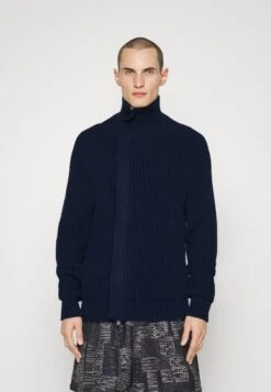 Emporio Armani Blouson Jacket - Cardigan - Blu Navy