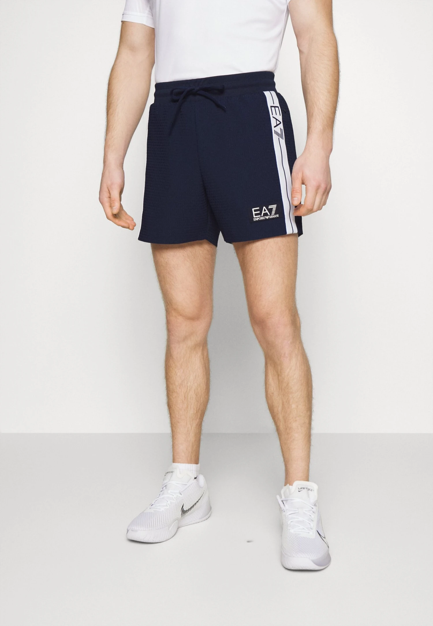 EA7 Emporio Armani Tennis Club Shorts- Sports Shorts - Navy Blue 3 EA7 Emporio Armani Tennis Club Shorts- Sports Shorts - Navy Blue