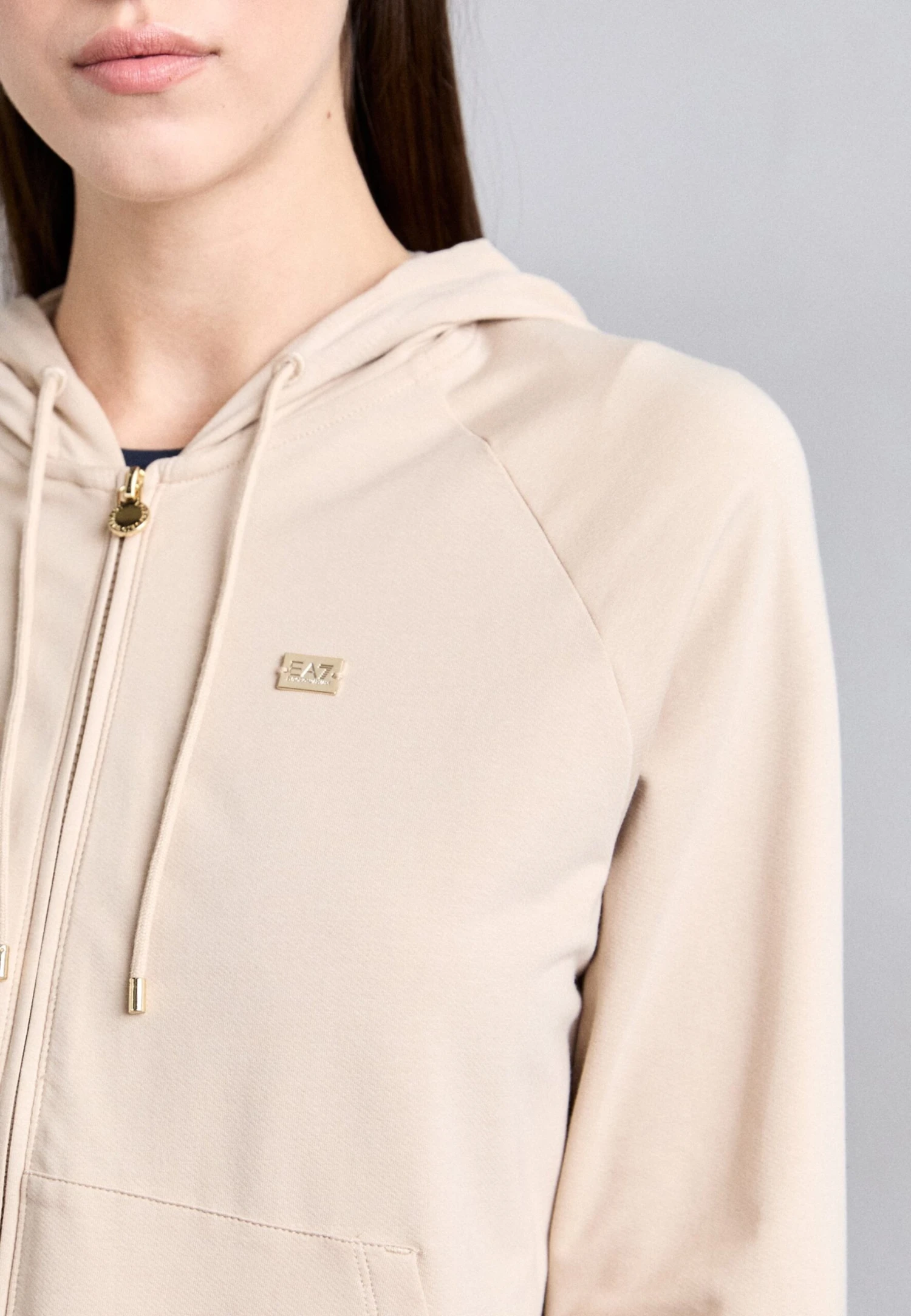 EA7 Emporio Armani Zip-up Sweatshirt - Cement 8 EA7 Emporio Armani Zip-up Sweatshirt - Cement - Image 6