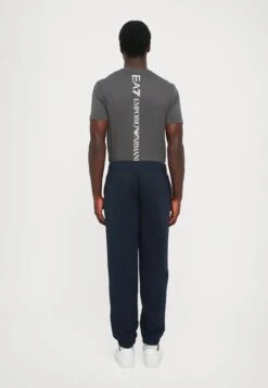 EA7 Emporio Armani TRAIN VISIBILITY - Tracksuit Bottoms - Blue/cream -Total Wear Store bd9b6fc02c7349ef9d062549a34d2e8a