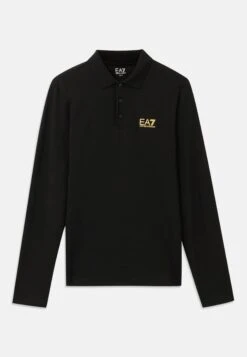 EA7 Emporio Armani TRAIN CORE - Long Sleeved Top - Black/gold-coloured -Total Wear Store be34db8099bd4b6c82e1f4d5b7c65258