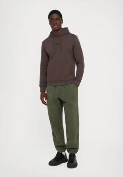 EA7 Emporio Armani TRAIN CORE HOODIE - Sweatshirt - Chocolate Brown -Total Wear Store be725190ae70462ea765e9912dba619e